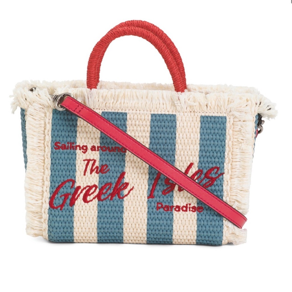 Patricia Nash | “Greek Tote” Paradise w/ Adjustable Crossbody Strap & Dust Bag